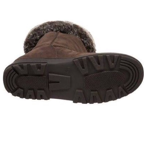 NIB $70 RAMPAGE Faux Fur Cuffed Boots BROWN Sz 9 - Picture 6 of 8